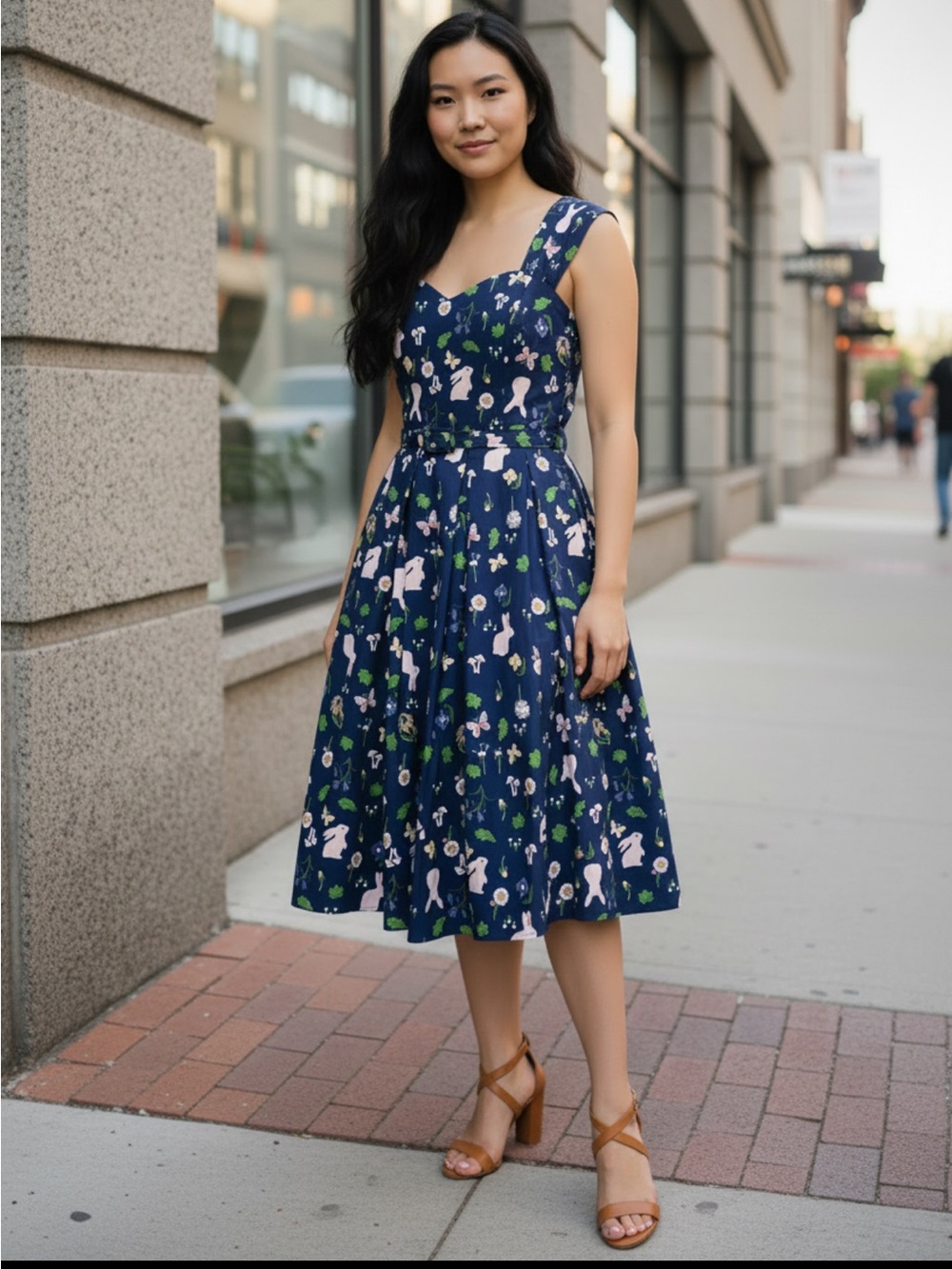 NWT MODCLOTH x COLLECTIF Jill Enchanted Meadow Retro Swing Dress 10